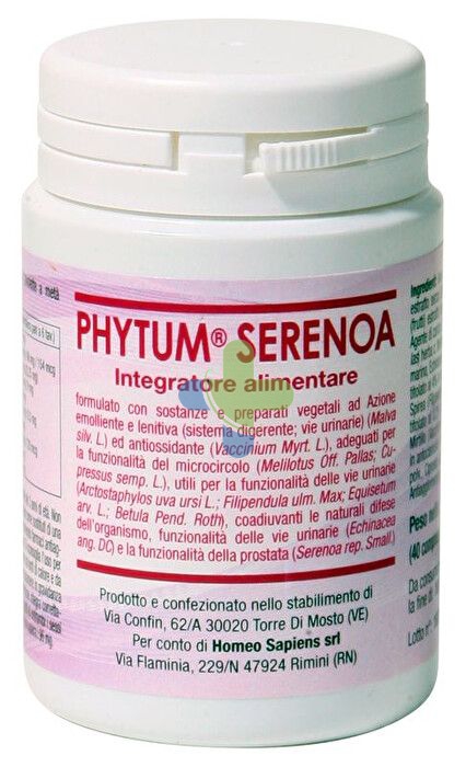 Homeo Sapiens Phytum Serenoa 40cpr
