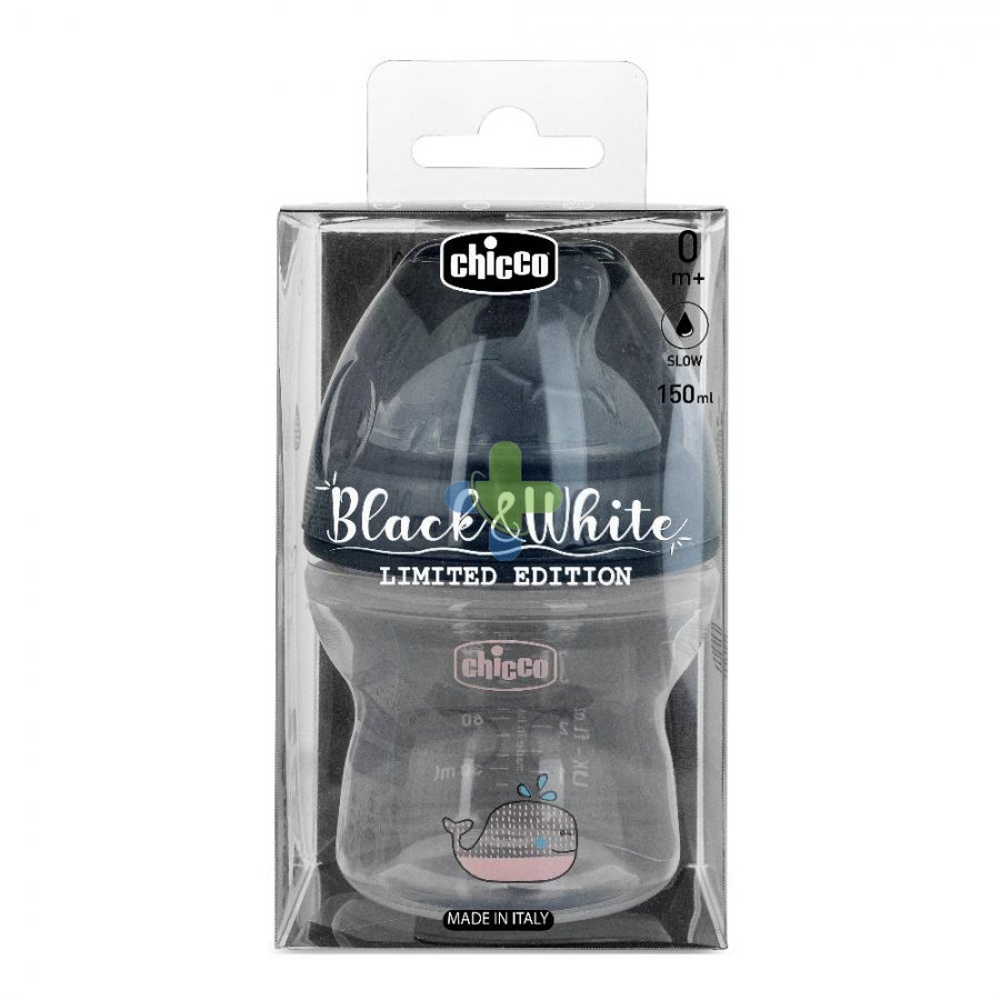 Chicco (artsana) Ch Bib Nf Black&white 150ml