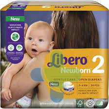 Essity Italy Libero Newborn 2 3-6 Kg 34pz
