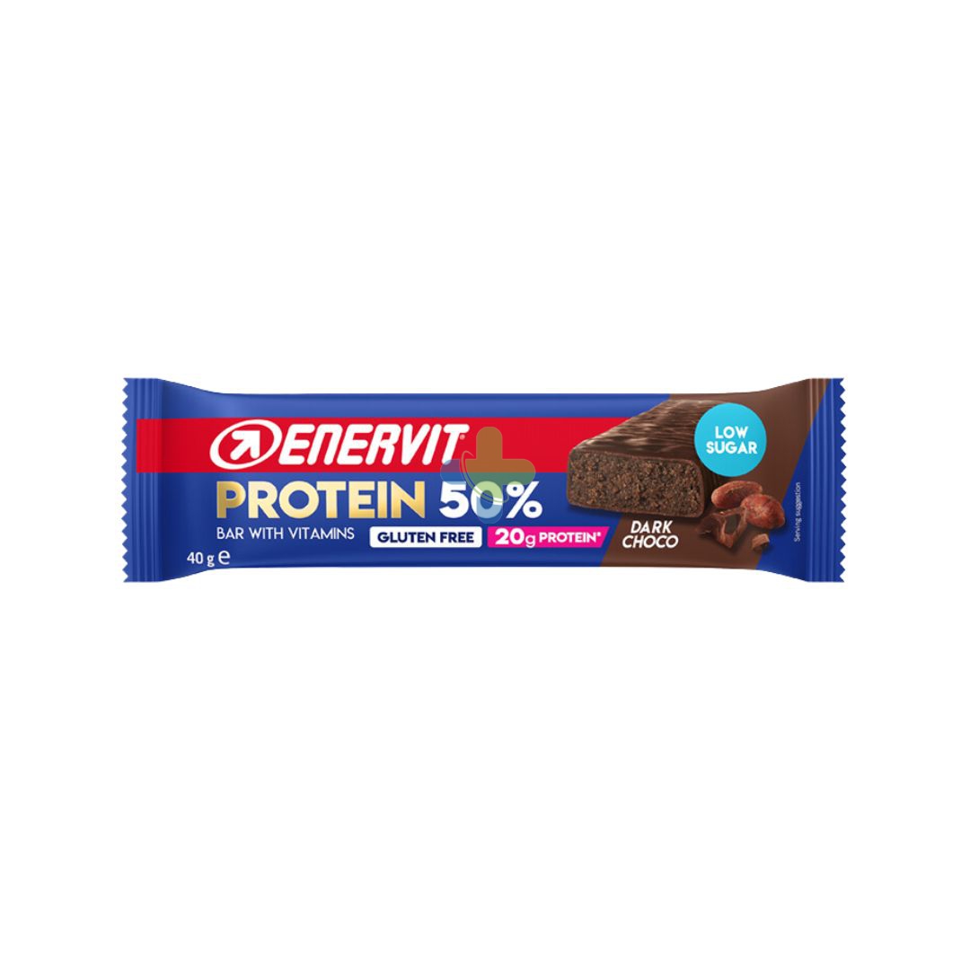 Enervit Protein Barretta Proteica 50% Dark Choco 40g