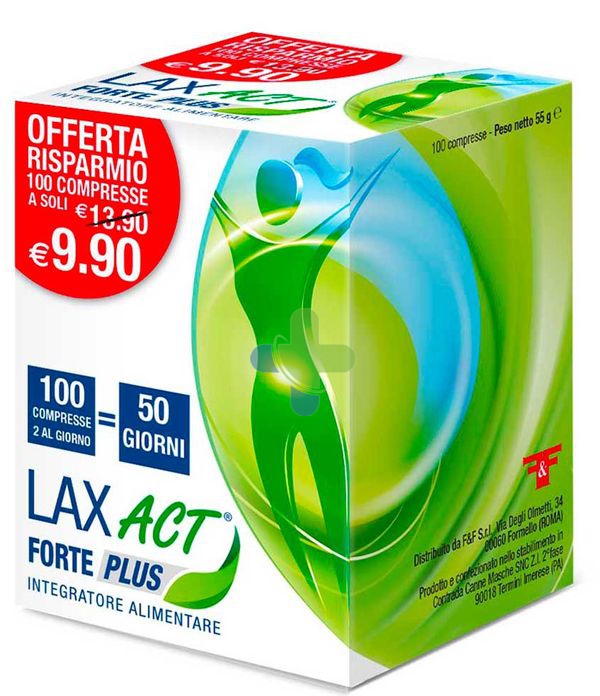 F&f Lax Act Forte Plus 100cpr
