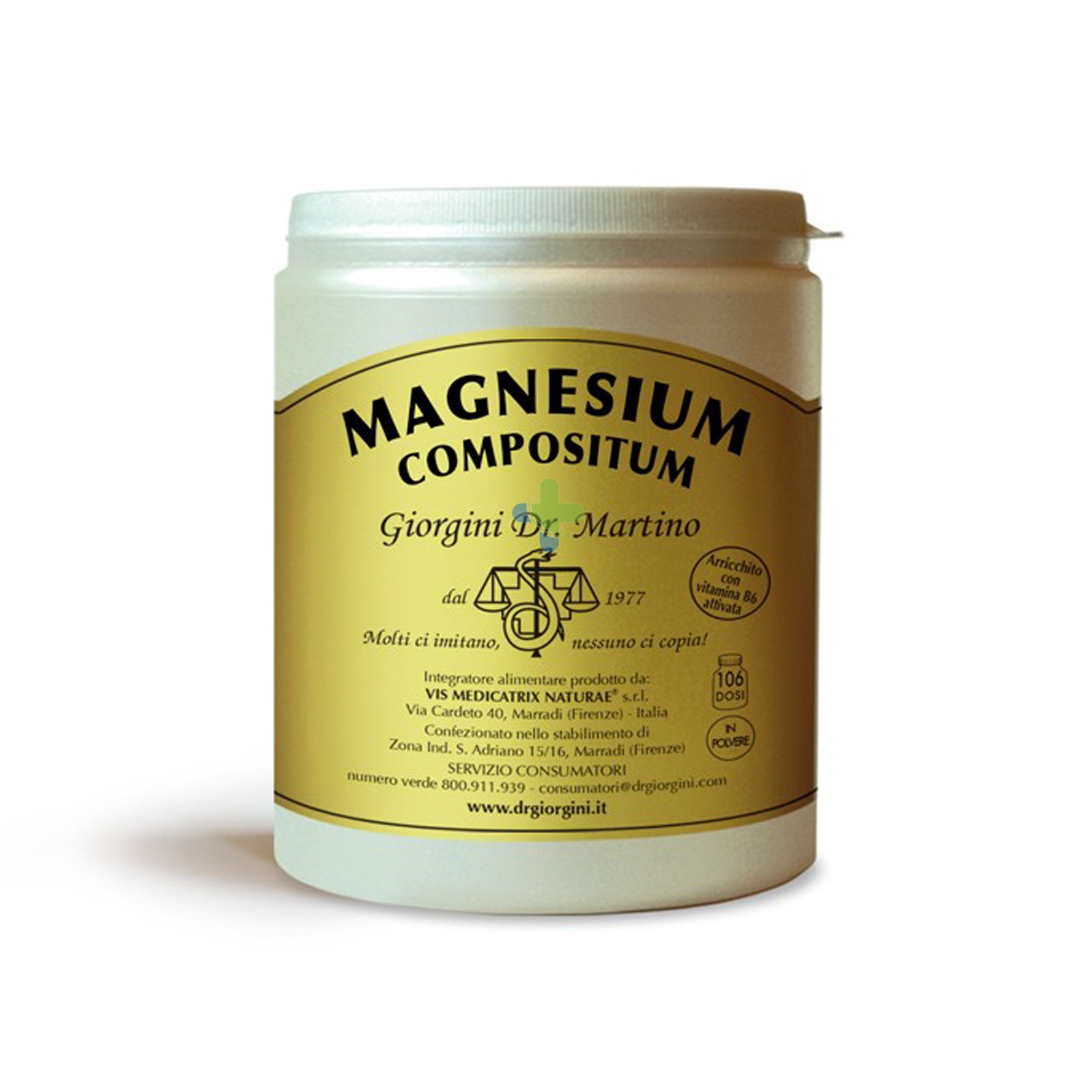Dr.giorgini Ser-vis Magnesium Compositum Polv 500g