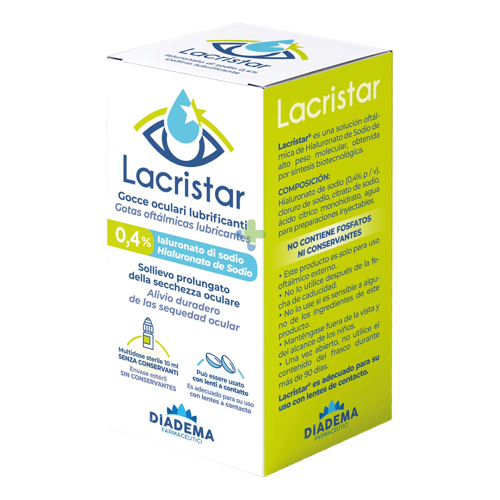 Diadema Farmaceutici Lacristar Gocce Oculari 10ml