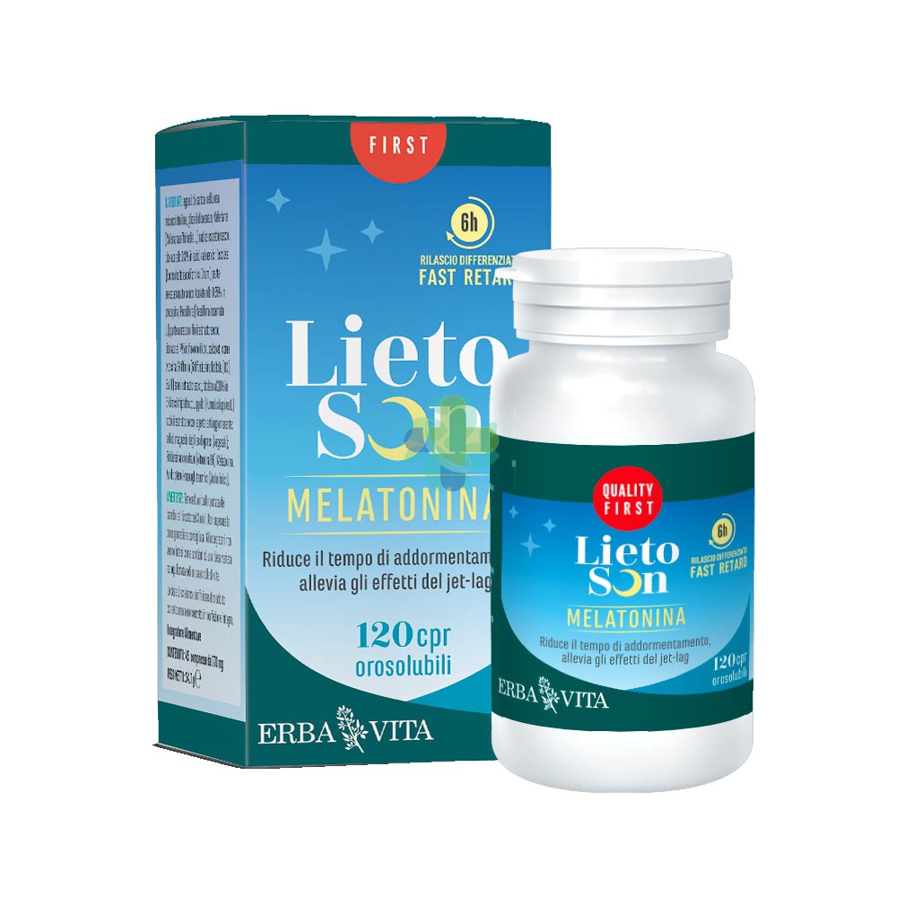 Erba Vita Group Lietoson Melatonina 120cpr Oro