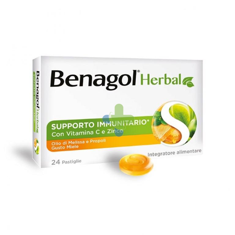 Reckitt Benckiser H.(it.) Benagol Herbal Miele 24past