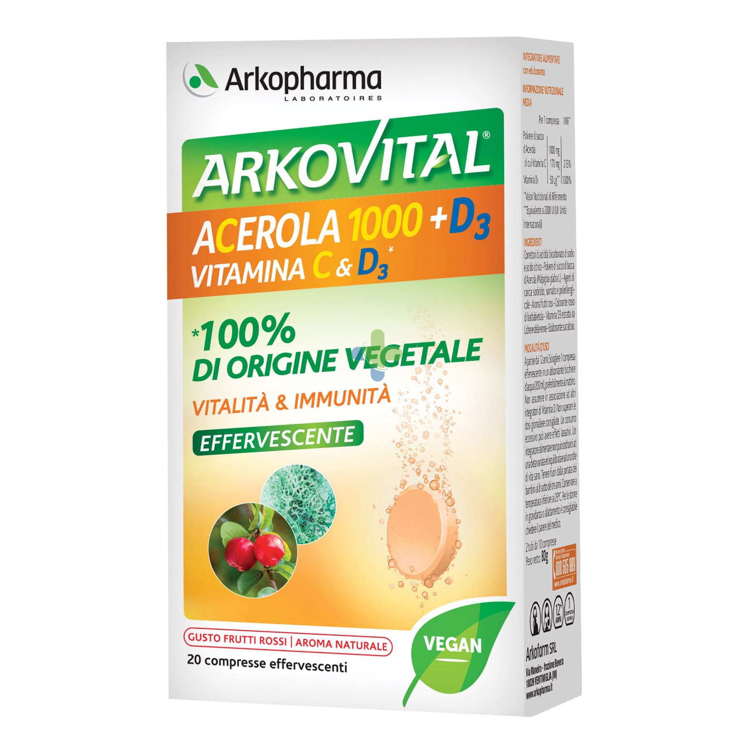 Arkofarm Arkovital Acerola 1000+d3 Vit