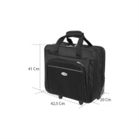 Borsa Trolley Cabin Go per Laptop 15 6 Nero tuttinfarma